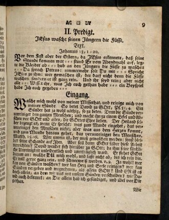 9-25, II. Predigt