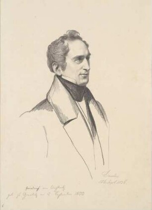 Bildnis Uechtritz, Friedrich von (1800-1875), Jurist, Schriftsteller