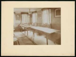 PA 6020, Hölderlinturm, Innenansicht Hölderlins Zimmer. Foto Sinner (um 1870)