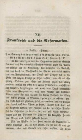 215-229 Frankreich und die Reformation : dritter Artikel
