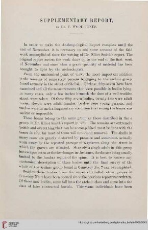 Supplementary Report