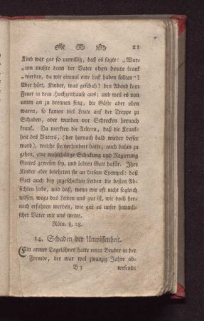 14. Schaden der Unwissenheit