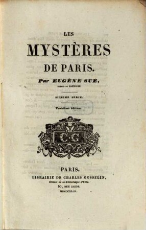 Les mystères de Paris, 6