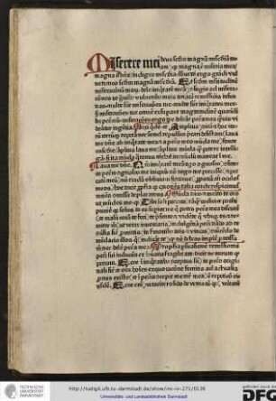 Miserere mei Deus secundum magnam misericordiam tuam quia magna est miseria mea...
