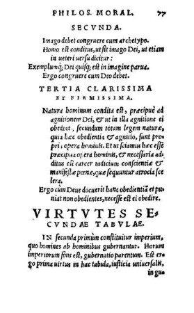 Virtvtes Secundæ Tabvlæ