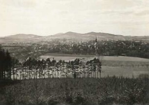 Löbau. Blick auf den Ort