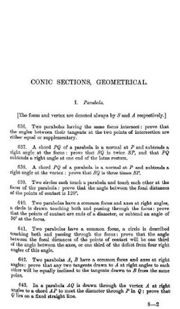 Conic Sections, Geometrical.