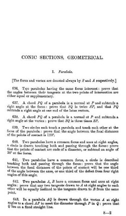 Conic Sections, Geometrical.