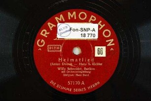 Heimatlied / (Anton Dvorak; Hans S. Richter)