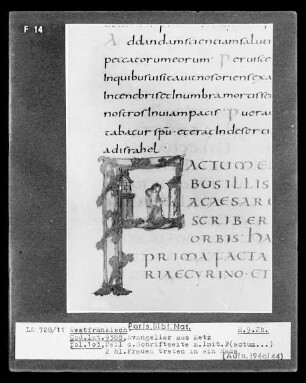 Evangeliar aus Metz — Initiale F, Folio 103verso