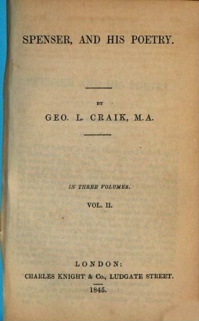Spenser, and his Poetry : in three volumes, 2
