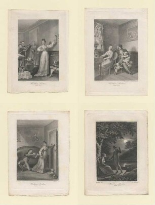 8 Kupfer zu Goethes "Die Leiden des jungen Werthers"