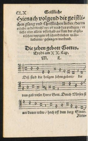 Hienach volgend die geistlichen gsang und Christlichen lieder ...