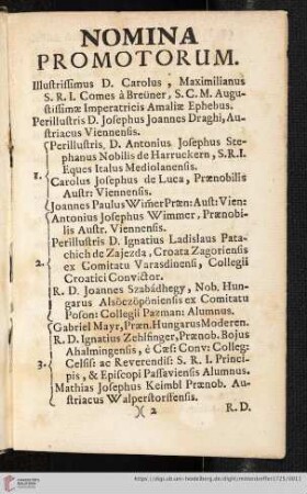 Nomina Promotorum
