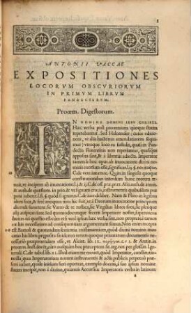 Expositiones Locorum obscuriorum et Paratitulorum in Pandectas