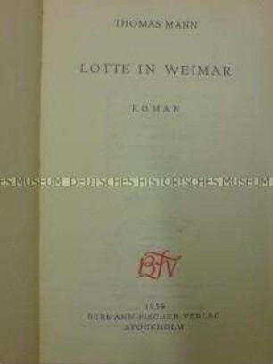 Lotte in Weimar