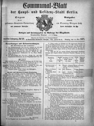 1871,20: No. 20, 14. Mai 1871