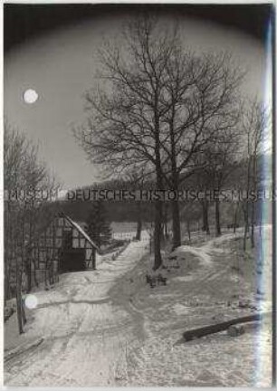Winterlandschaft, Sauerland, Lenne (Kreis Olpe)
