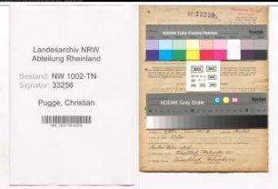 Entnazifizierung Christian Pugge , geb. 28.08.1905 (Spediteur)