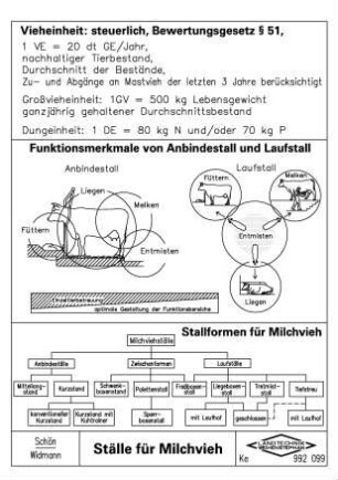 Ställe für Milchvieh