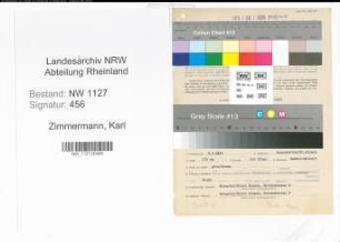Entnazifizierung Karl Zimmermann , geb. 09.02.1894 (Transportunternehmer)