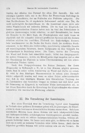 III. Die Vermehrung der Sammlungen.