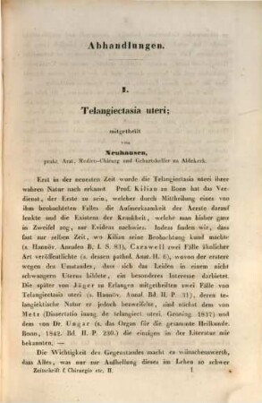 Zeitschrift des Norddeutschen Chirurgen-Vereins für Medicin, Chirurgie und Geburtshülfe. 2. 1848