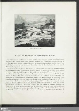 I. Dahl als Begründer der norwegischen Malerei