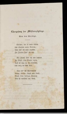 Chorgesang