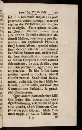 137-146, Quae autem particulariter Missam ...