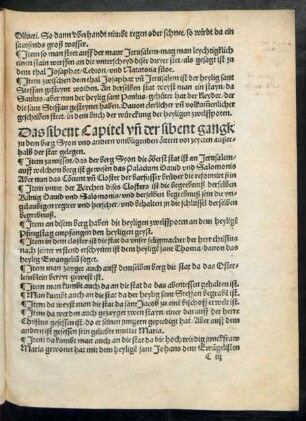 Das sibent Capitel und der sibent gangk zu dem berg Syon ...