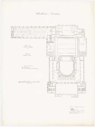 Stadttheater (auch: Opernhaus), Nürnberg: Grundriss 3. Rang 1:200