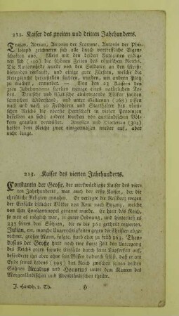 213. Kaiser des vierten Jahrhunderts