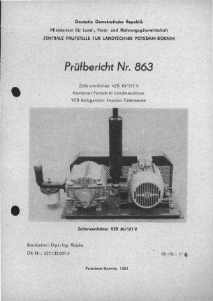 Zellenverdichter VZK 40/121 V