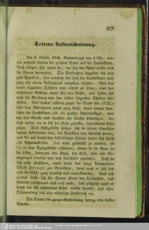 Seltene Lufterscheinung