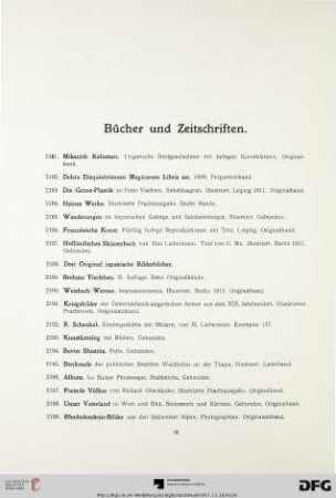 Bücher und Zeitschriften (Nr. 2181-2240)