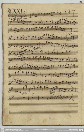 21. Anonymus, Contredanses, B-Dur