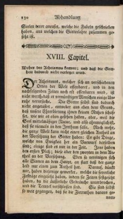 XVIII. Capitel