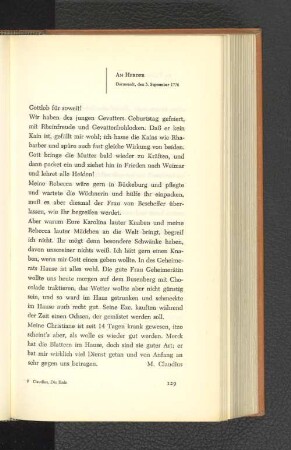 An Herder Darmstadt, den 3. September 1776
