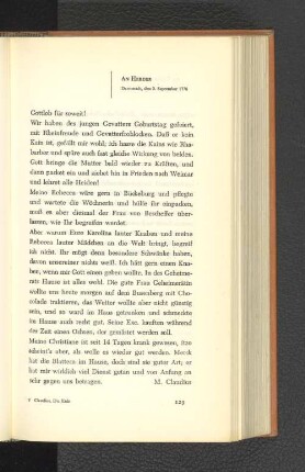 An Herder Darmstadt, den 3. September 1776