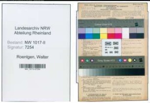 Entnazifizierung Walter Roentgen , geb. 28.08.1910 (Fabrikant)