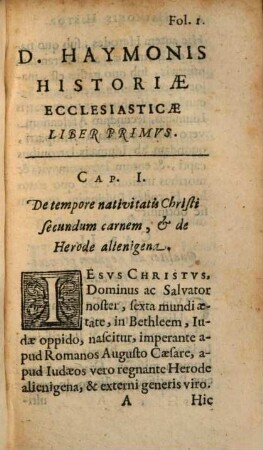 Haymonis Historiae Ecclesiasticae Breviarium