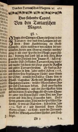 421-424, Das siebende Capitel