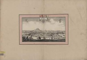 Ansicht von Coburg, Kupferstich, 1648 : Coburg / [Stecher Matthaeus Merian]. - [Franckfurt] : [Matthaeus Merian] , [1648]. - 1 Kunstbl. : Kupferstich ; 39 x 22 cm