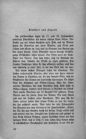 Kindheit und Jugend