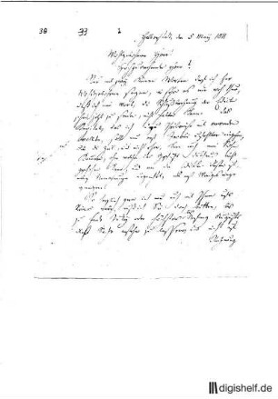30: Brief von Klamer Eberhard Karl Schmidt an ... Fink : Becker, Rudolf Zacharias; Becker, W. G.;