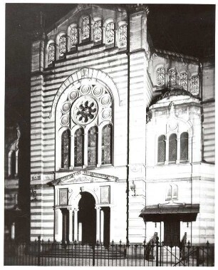 Karlsruhe, KA; Synagoge in der Kronenstraße, Vorderansicht