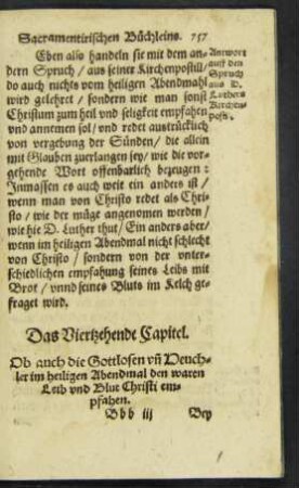 Das Viertzehende Capitel.