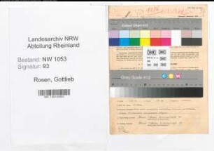 Entnazifizierung Gottlieb Rosen , geb. 02.02.1902 (Ingenieur)