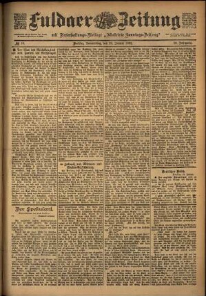 Ausgabe vom Donnerstag, den 23. Januar 1902.